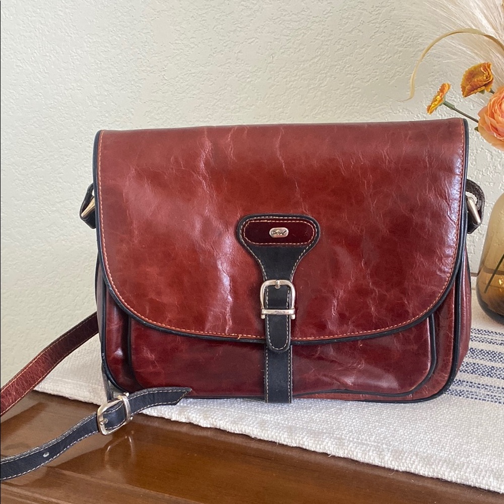 Brown Leather Crossbody Bag